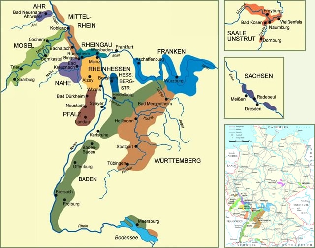 wine maps germany